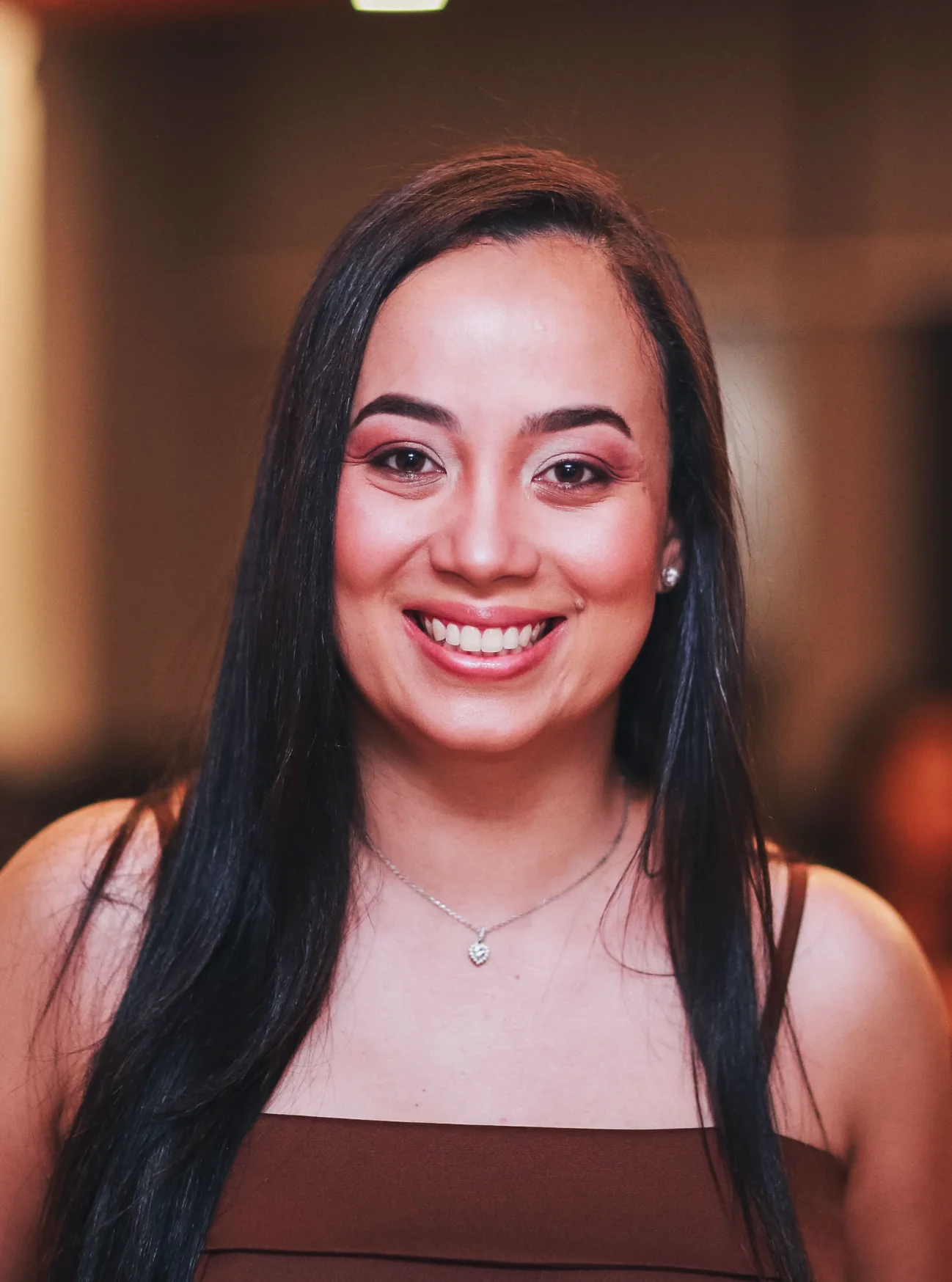 Priscila em um evento corporativo